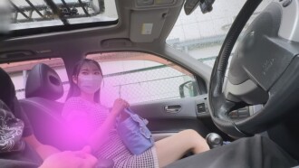 FC2-PPV-4791935 8/24 logA: Mina - A thrilling blowjob in a car with a car right next to her & her first ever cum swallow